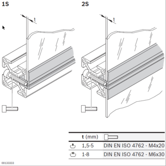 Klemmprofil 8 1S 10X3000MM